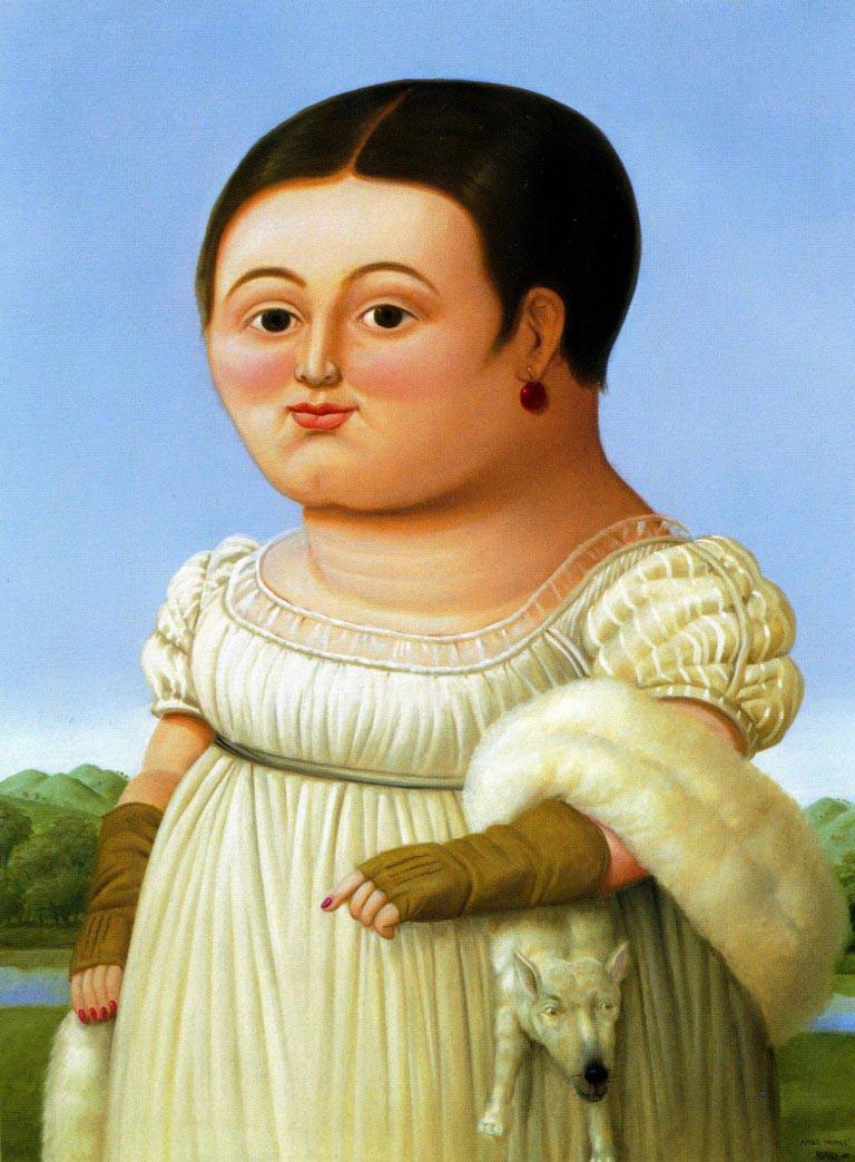 unknown portrait Fernando Botero Oil Paintings